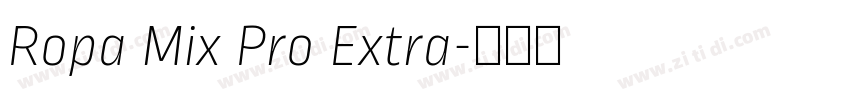 Ropa Mix Pro Extra字体转换